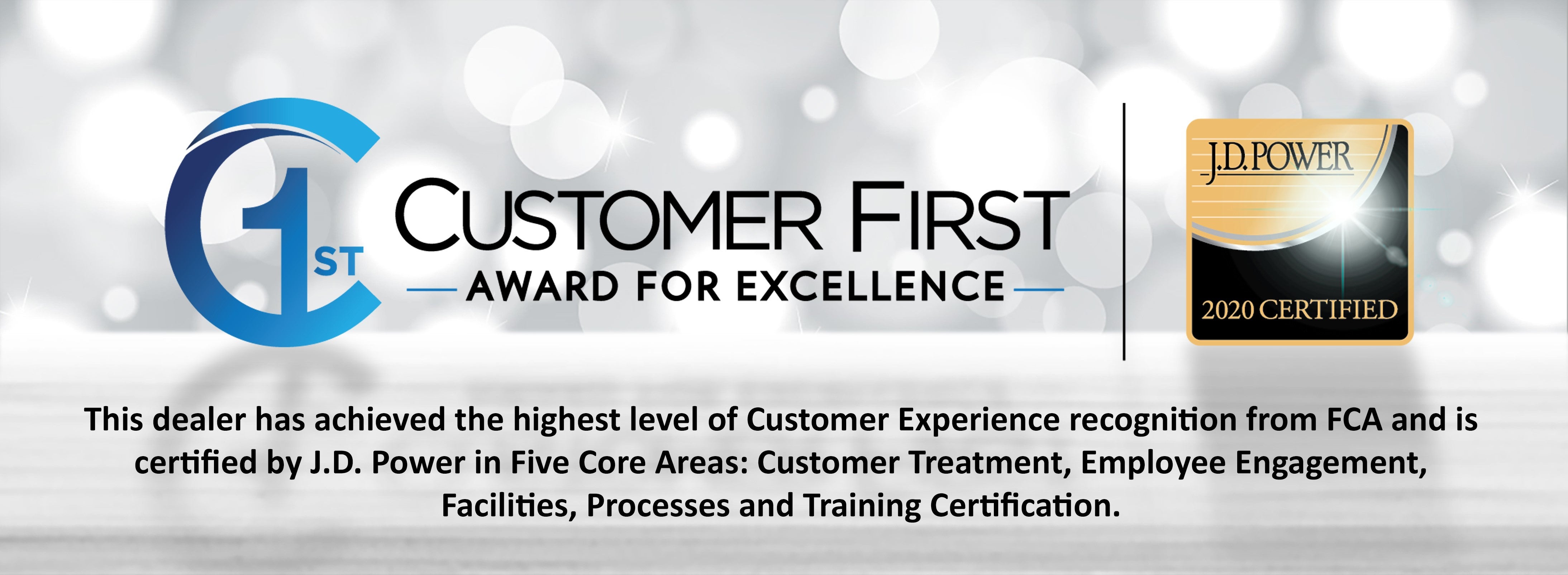 Customer First Award for Excellence for 2019 at Franklin Chrysler Dodge Jeep Ram in Franklin, TN